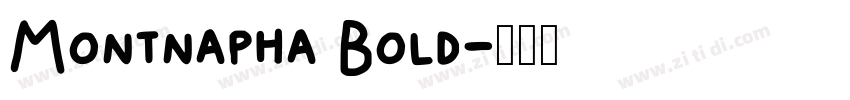 Montnapha Bold字体转换